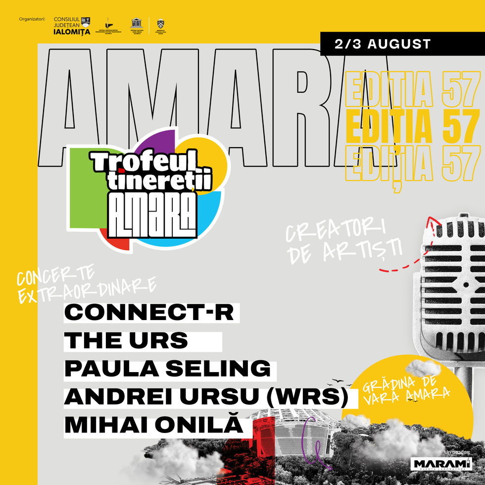 Grădina de Vară din Amara va găzdui pe 2 şi 3 august ediţia a 57-a a Festivalului ”Trofeul Tinereţii”