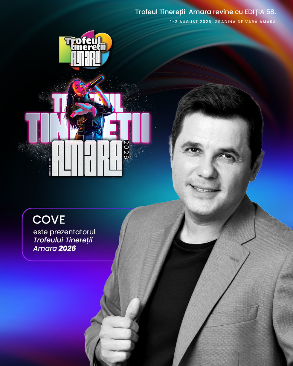 Cove va fi prezentatorul Trofeului Tinereţii Amara, Ediţia 58