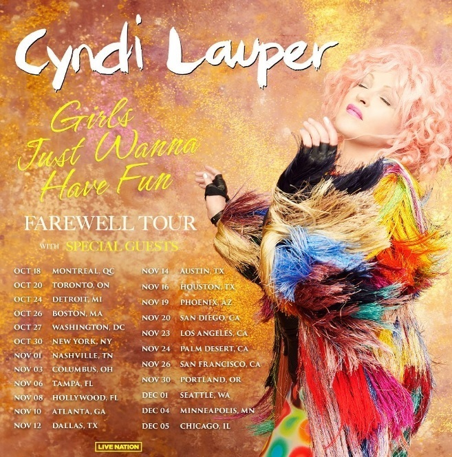 Turneu de adio al cântăreaţei Cyndi Lauper. De ce îşi ia la revedere de la fani