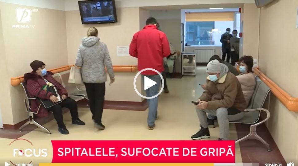 Spitalele din toată ţara sunt sufocate de cazurile de gripă. În multe oraşe unităţile medicale nu mai au paturi libere