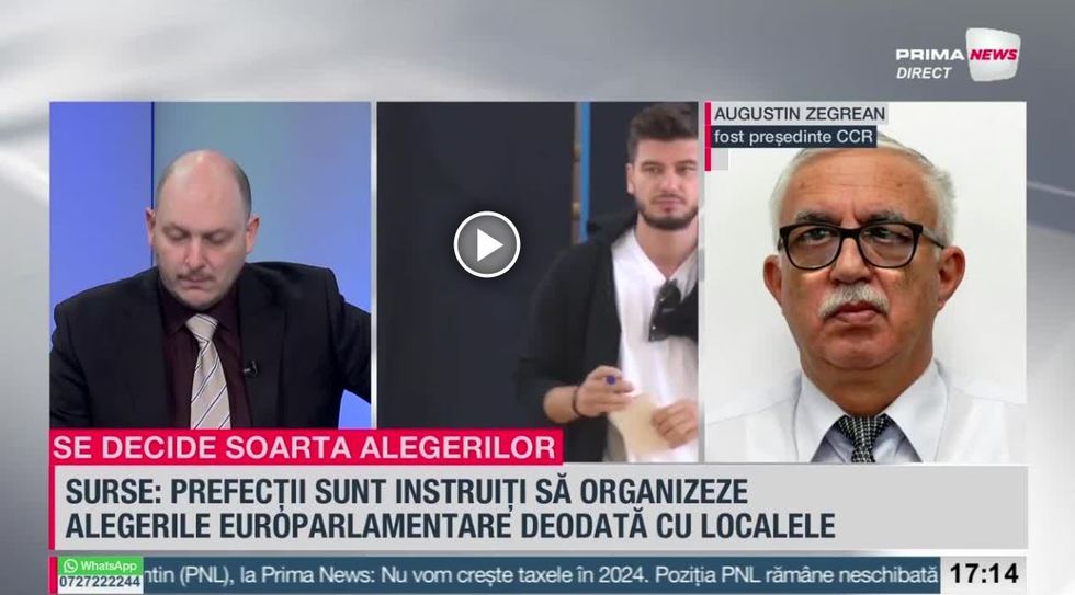 Augustin Zegrean, la Prima News, despre comasarea alegerilor: ”Va fi haos. Degeaba preluarea mandatului se va face în septembrie. Îşi închipuie cineva că primarul în funcţie care nu mai câştigă alegerile mai calcă în primărie?”