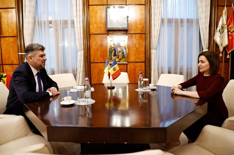 UPDATE - Premierul Marcel Ciolacu a primit-o la Palatul Victoria pe Maia Sandu: Foarte bucuros să reconfirm sprijinul ferm al României pentru parcursul european al Republicii Moldova