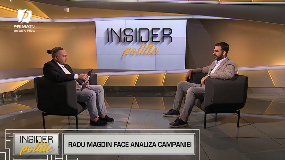 VIDEO - Analistul politic Radu Magdin, la Insider Politic: Rămâne mult zgomot după această campanie. Nu am văzut deep fake-uri, însă