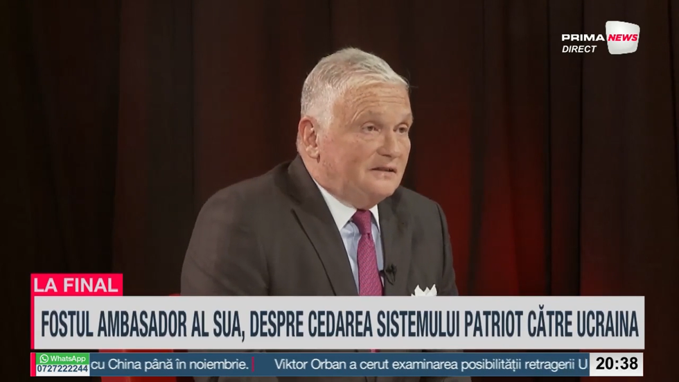 VIDEO - Fost ambasador al SUA la Bucureşti, în direct la Prima News, despre teama Occidentului de revenirea lui Trump. Cum vede cedarea sistemului Patriot către Ucraina