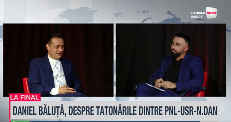 VIDEO - Daniel Băluţă: Singura opţiune este o alianţă PSD-PNL. Părerea sa despre tatonările PNL-USR-Nicuşor Dan în Consiliul General al Capitalei