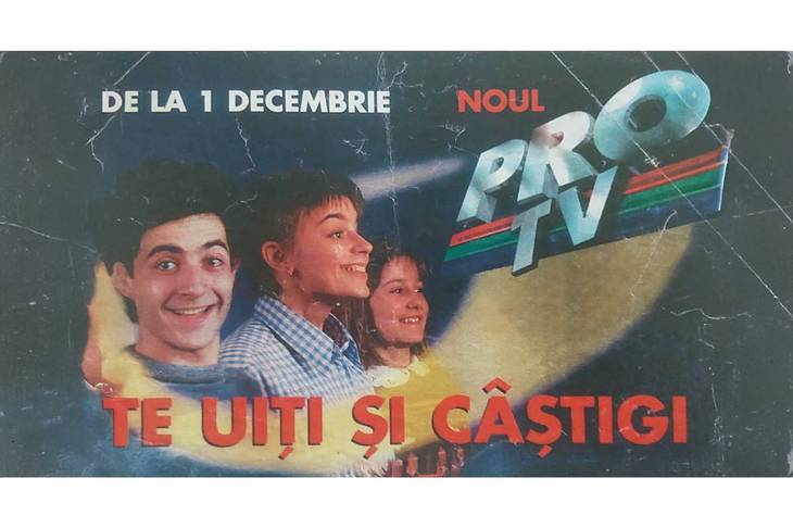 După 30 de ani! Revista Andreei Esca reface primul afiş „Te uiţi şi câştigi”, cu Gianina Corondan, Mihai Călin şi Dana Rogoz. Povestea primei imagini din 1995