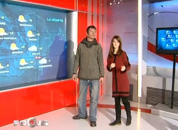 VIDEO. Rubrica Meteo de la Prima TV, prezentată de vagabonzi