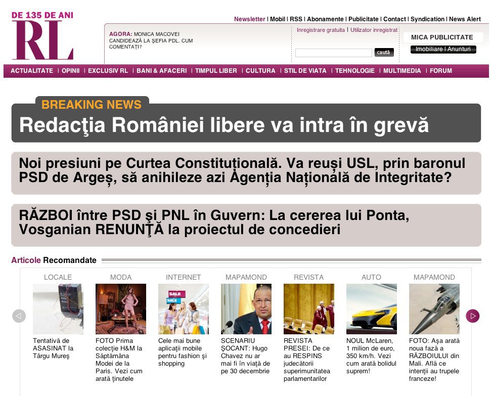 Romania libera greva