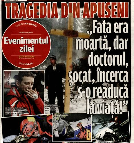 PRESA DE AZI. Ziarele de azi, pagini întregi de spre accidentul aviatic. Doar România liberă nu deschide cu avionul prăbuşit. Titlurile de pe prima pagină.
