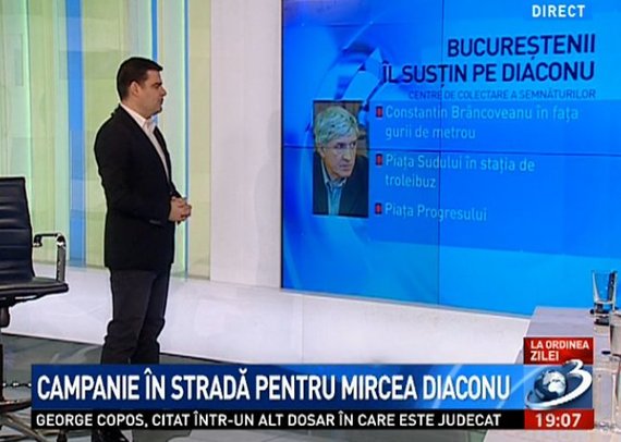 CNA a decis: Antena 3 nu a făcut campanie electorală pentru Diaconu. Reprezentatul Antenei 3: Este o campanie socială
