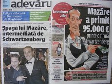 PRESA DE AZI. Mazăre, vedetă pe prima pagină
