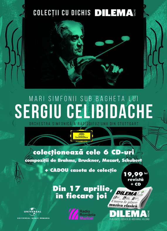 Dilema veche se distribuie cu CD-uri din colecţia „Mari simfonii sub bagheta lui Sergiu Celibidache”