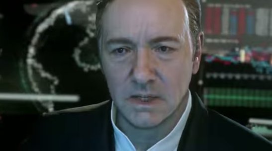 Kevin Spacey este directorul unei companii militare în jocul Call of Duty