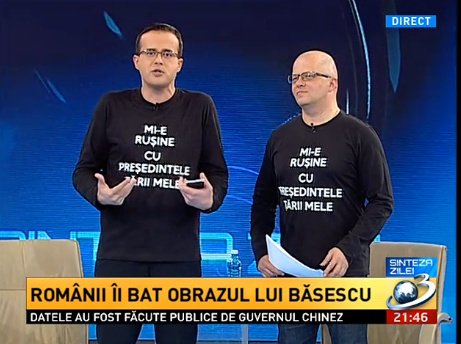 Antena 3, în campanie împotriva lui Traian Băsescu: „Mi-e ruşine cu Preşedintele ţării mele”