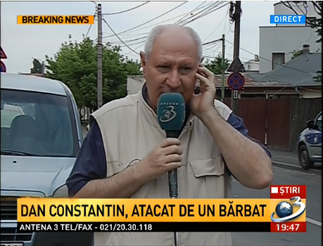 Dan Constantin, redactorul-şef de la Jurnalul Naţional, susţine că a fost agresat