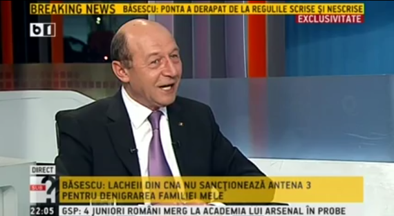 Traian Băsescu, la B1 TV: Doamna Georgescu trebuie să plece. Este un om de proastă calitate