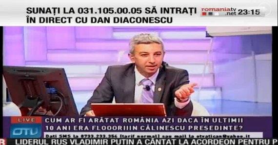 Reacţia România TV: Dan Diaconescu realizează pentru România TV emisiunea OTV Live