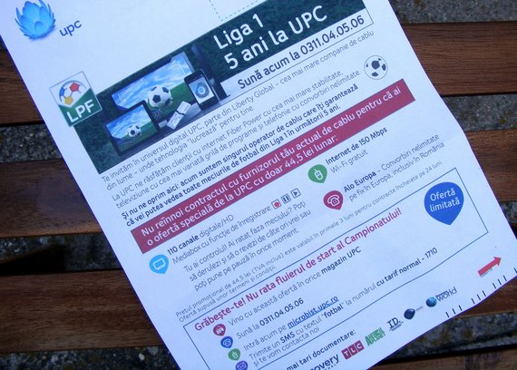 UPC, scrisoare către abonaţii altor reţele: „Nu reînnoi contractul cu furnizorul tău actual de cablu”
