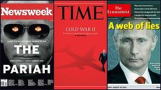 GALERIE FOTO. Marile reviste al lumii, cu Putin pe prima pagină. Coperţi creative cu liderul de la Kremlin