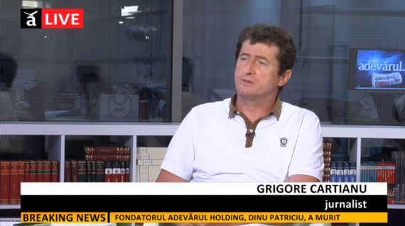 Grigore Cartianu, despre fostul patron Dinu Patriciu: „Mulţi l-au căpuşat de l-au rupt. Mulţi l-au furat, chiar dintre cei angajaţi de el, personal“