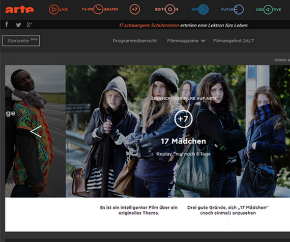 Televiziunea ARTE a lansat un site de cinema
