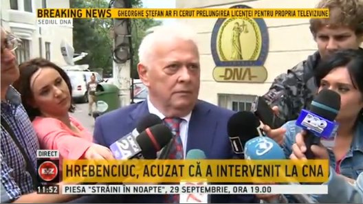 Viorel Hrebenciuc, pus sub acuzare pentru trafic de influenţă. El ar fi intervenit la CNA pentru un post TV