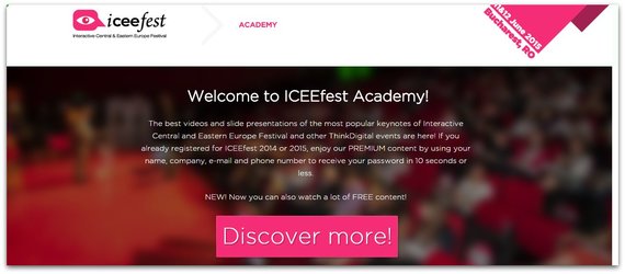 ThinkDigital a lansat ICEEfest Academy, o platformă cu zeci de ore de conţinut de la ICEEfest