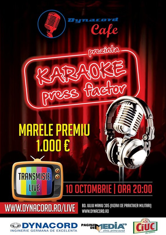 Ziarişti, vă invităm la KARAOKE! Marele Premiu: 1.000 de euro. Ce primesc locurile 2-3. Cum vă puteţi înscrie