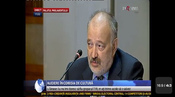 Stelian Tănase, audiat la Parlament: „Salariile la vârful televiziunii sunt barate la 70 de milioane de lei. Avem şi salarii mai mari cum este cel al lui Cornel Nistorescu”