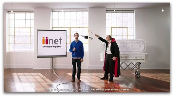 VIDEO. Viteza internetului românesc, reper într-o campanie australiană. Dracula râde de netul lor