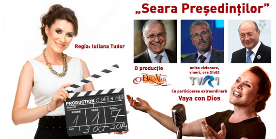 TVR şi Iuliana Tudor, joacă de PR neinspirată, cu două comunicate: uite preşedinţii, nu sunt preşedinţii. Băsescu şi Iliescu nu vin, de fapt, în emisiune
