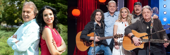 Cristina Şoloc, înlocuită de Eveline Păuna, la prezentarea emisiunii "Omul cu chitara", alături de Ducu Bertzi