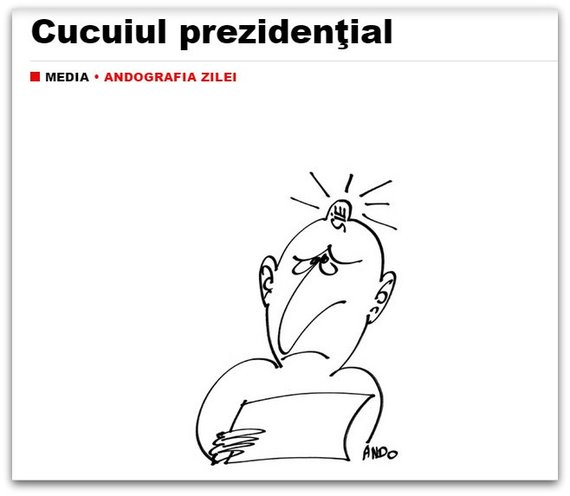 Caricaturile lui Ando ar putea reveni la TVR. Postul negociază pentru reluarea ANDOgrafiei zilei