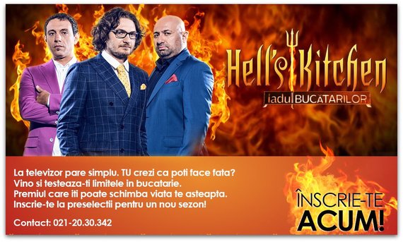 Hell's Kitchen va avea un nou sezon. Antena 1 a lansat înscrierile