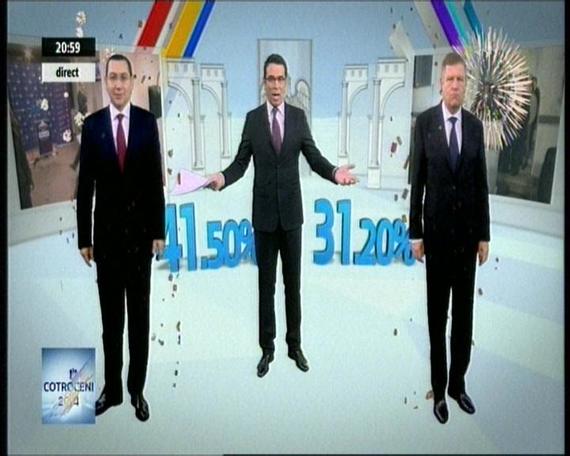 Digi 24 a furat startul exit-polurilor cu câteva minute. România TV, cu câteva secunde. Toate celelalte canale de ştiri au respectat ora 21.00
