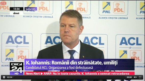 BURTIERA LA MINUT. Conferinţele lui Klaus Iohannis, ignorate de Antena 3 şi România TV, difuzate de celelalte