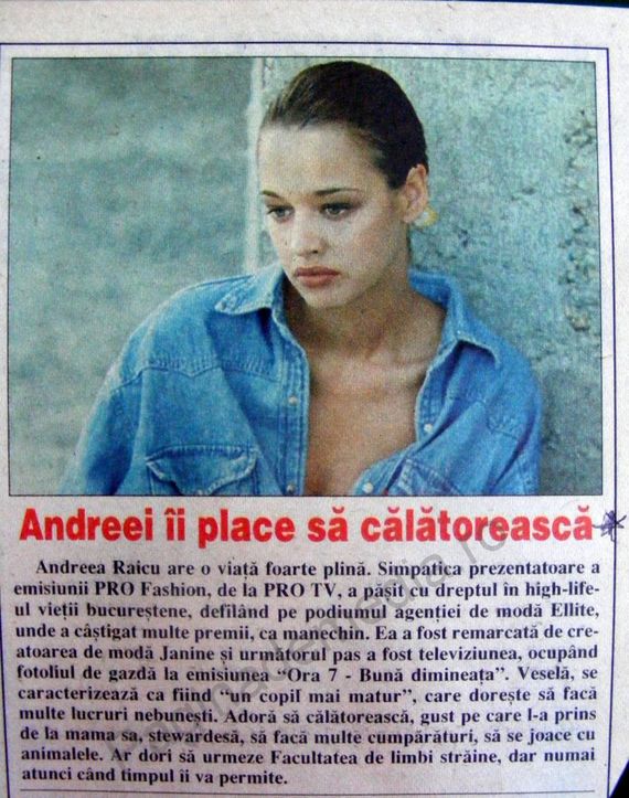 DIN ARHIVĂ. Înainte de Prima, a fost la Pro TV. Cum arăta Andreea Raicu acum 17 ani şi cum a fost ea remarcată de Janine