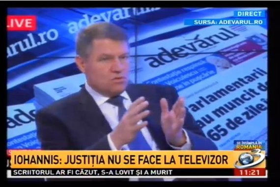 Iohannis: Justiţia să nu se transforme în spectacol mediatic. Jurnalistul este obligat să dea informaţii