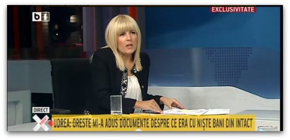 Elena Udrea: „Oreste mi-a adus un dosar despre nişte fapte din trustul Intact”. Oreste anunţă că o dă în judecată