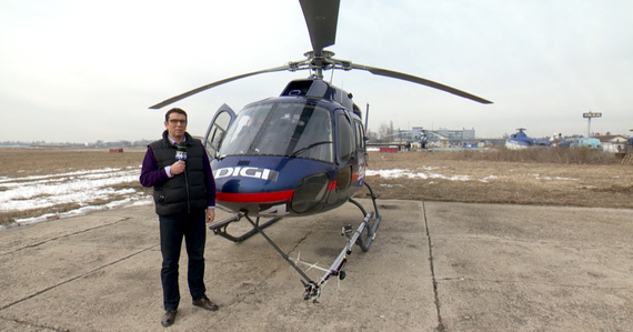 FOTO. Digi 24 a închiriat un elicopter pentru proiectul editorial "Generaţia X"