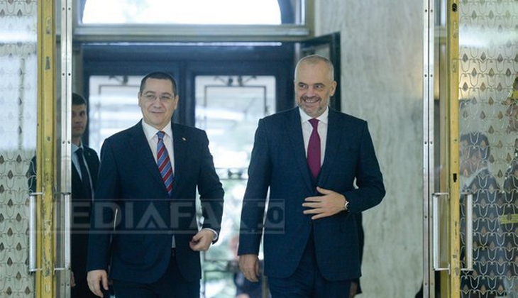 Premierul Albaniei şi Victor Ponta