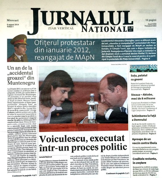 Jurnalul Naţional continuă în print după plecarea lui Marius Tucă