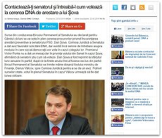 Gândul, campanie pentru arestarea lui Şova: „Contactează-ţi senatorul şi întreabă-l cum votează la cererea DNA”