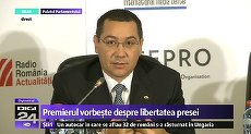 1 Aprilie. Ponta anunţă că va răspunde întrebărilor venite din partea tuturor jurnaliştilor: Mi-a trecut supărarea.