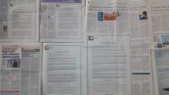 IAA, ofensivă în presa scrisă. Scrisoarea deschisă împotriva ordonanţei anti-rebate, în şase ziare. Urmează o campanie online si panouri în jurul Parlamentului