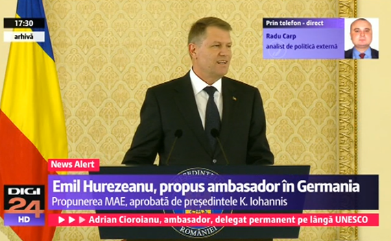 Emil Hurezeanu, propus ambasador în Germania