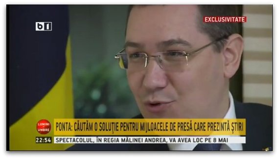 Victor Ponta vrea să găsească o soluţie prin care să sprijine presa de ştiri audiovizuală