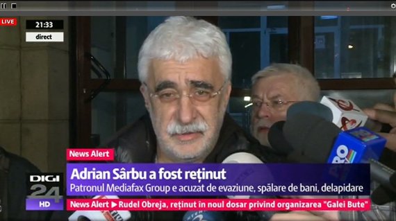 Adrian Sârbu rămâne în arest preventiv. Instanţa a respins contestaţia făcută de proprietarul Mediafax