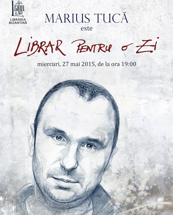 Marius Tucă este librar pentru o zi