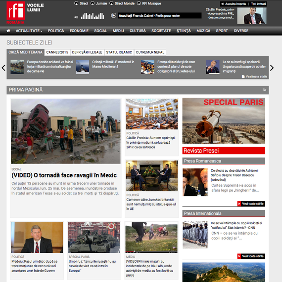 Postul RFI România şi-a relansat site-ul